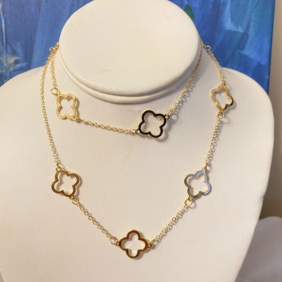 GYPSY STONE STATEMENT FASHION NECKLACE - Picture 3 of 14